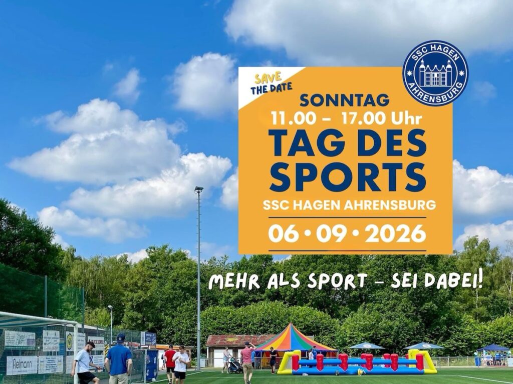 Tag des Sports 2026 beim SSC Hagen Ahrensburg – Mehr als Sport, sei dabei!