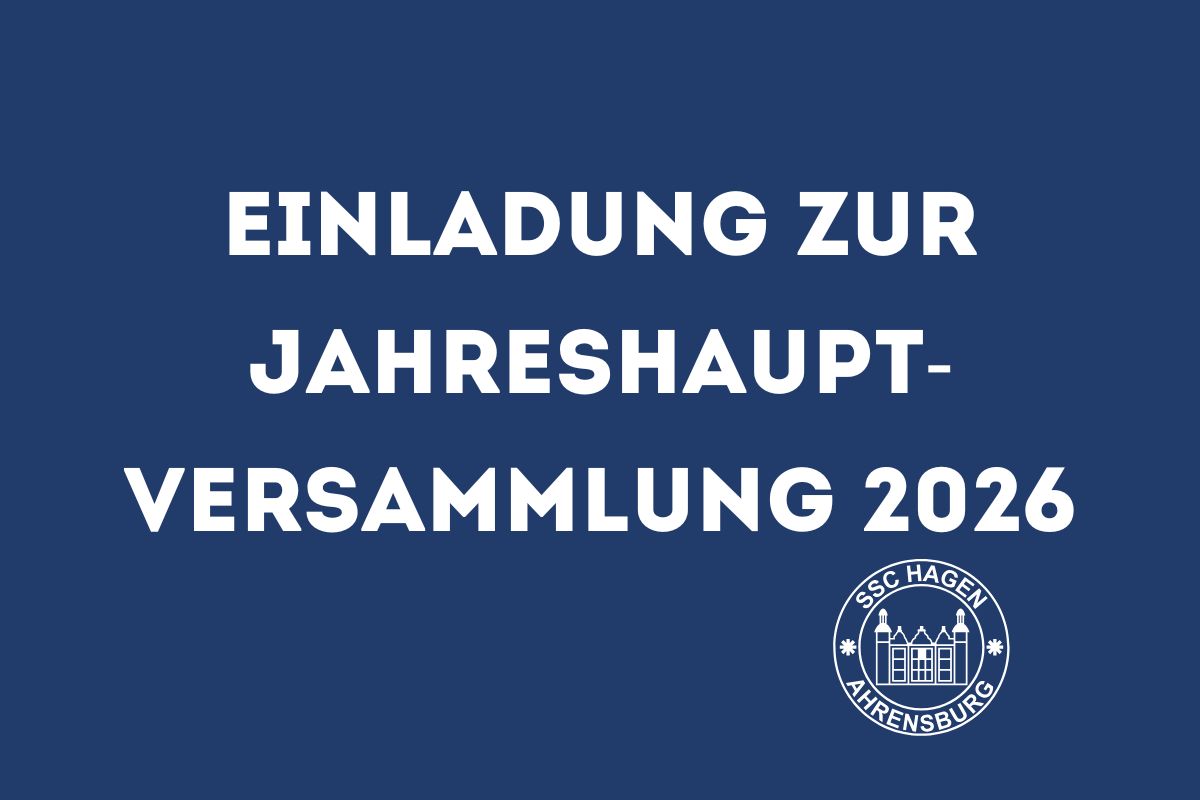 Einladung zur Jahreshauptversammlung des SSC Hagen Ahrensburg 2026
